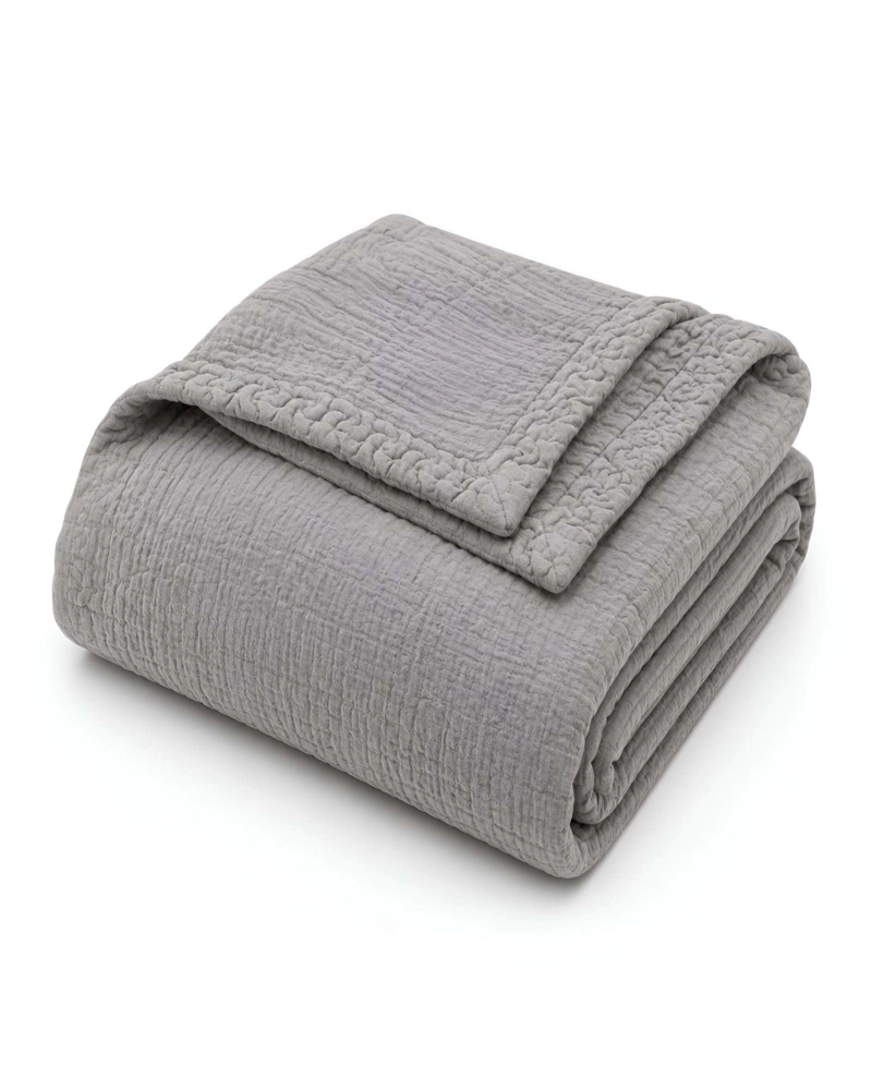 FRAZADA TEXTURIZADA 2 PLAZAS - CONFORT Y ESTILO PARA TU DORMITORIO - 6
