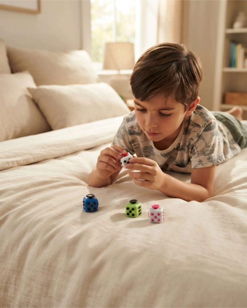 SET 4 FIDGET CUBES ANTIESTRE S CUBO SENSORIAL - 2