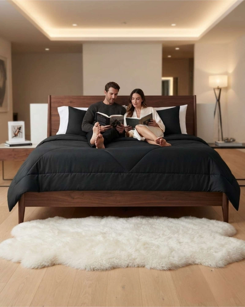 PLUMON ACOLCHADO 2 PLAZAS PARA TODAS LAS TEMPORADAS MAS ALMOHADA - 3