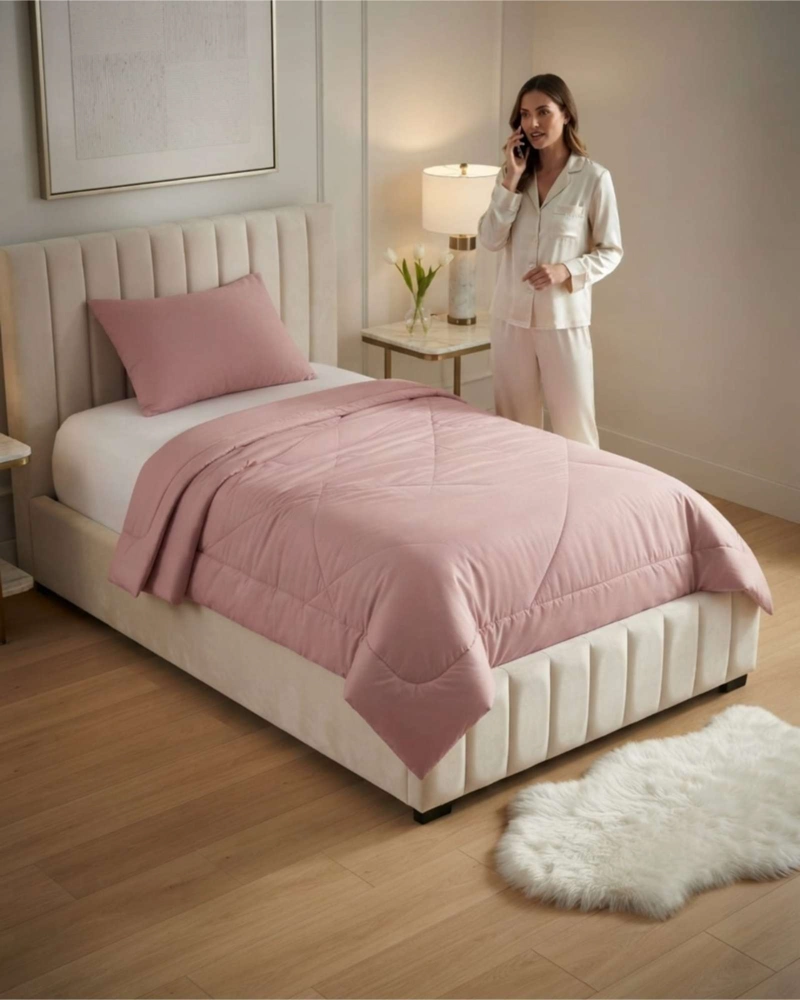 PLUMON ACOLCHADO PLAZA Y MEDIA PARA TODAS LAS TEMPORADAS MAS ALMOHADA - 4