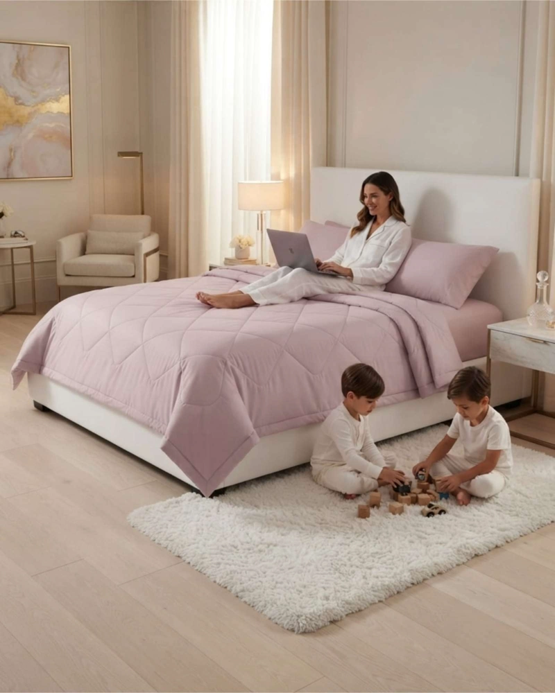 PLUMON ACOLCHADO KING PARA TODAS LAS TEMPORADAS MAS ALMOHADA - 3