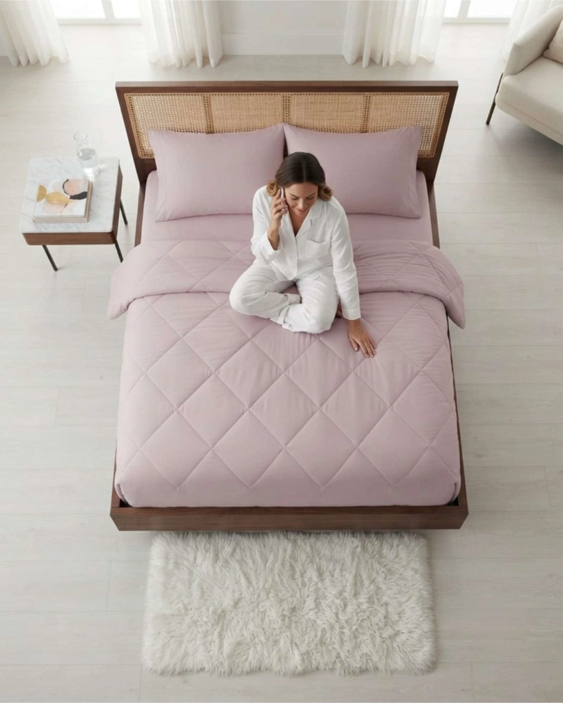 PLUMON ACOLCHADO KING PARA TODAS LAS TEMPORADAS MAS ALMOHADA - 5