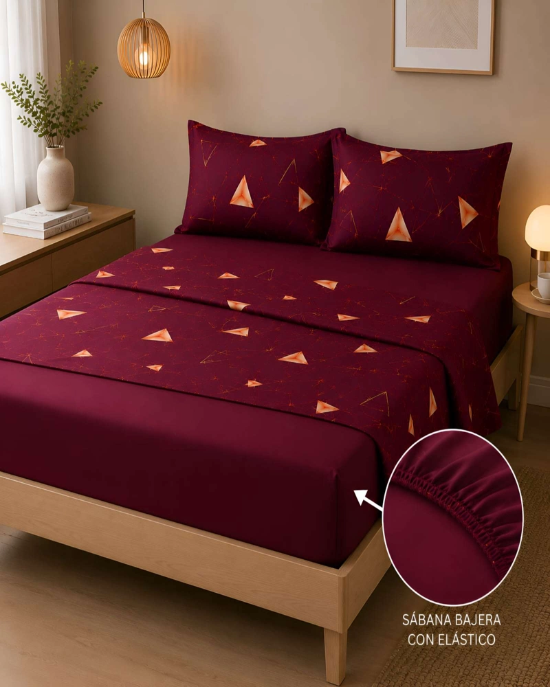 SET DE SABANAS CONFORT DE VERANO 4 PIEZAS KING - 4