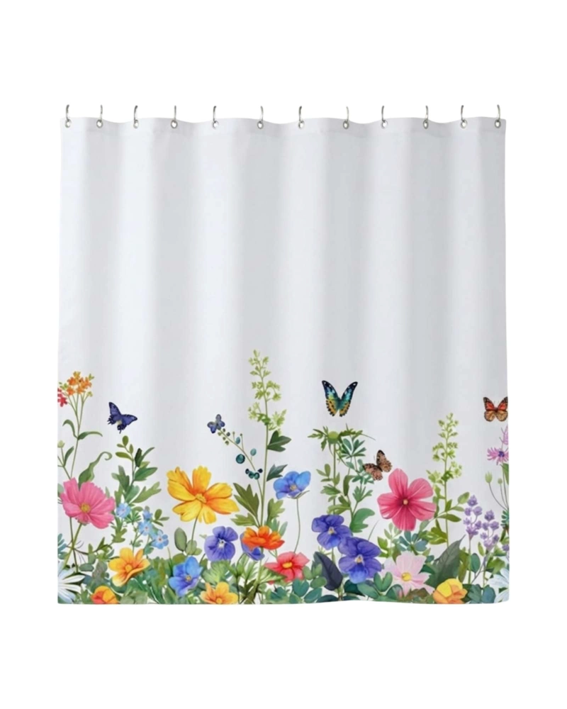 SET CORTINA DE BANO DISENOS MODERNOS 180X180 MAS FORRO PROTECTOR - 6