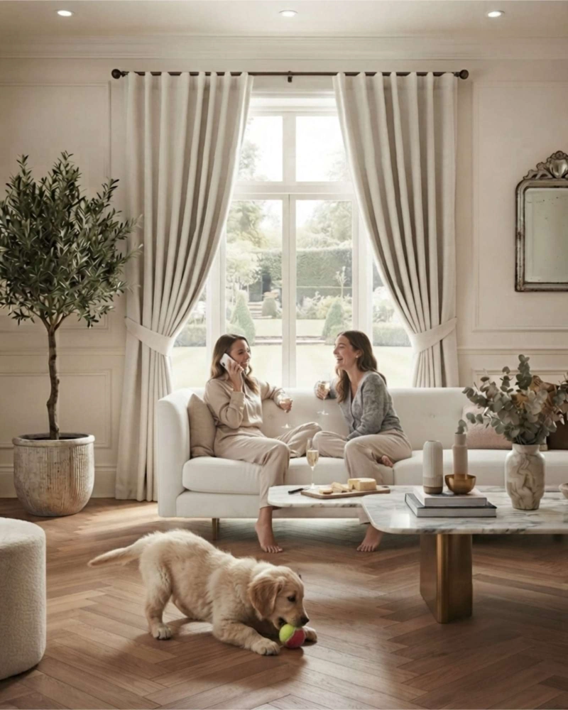 JUEGO DE CORTINAS BLACKOUT 140X240CM DE ELEGANCIA PREMIUM - 3