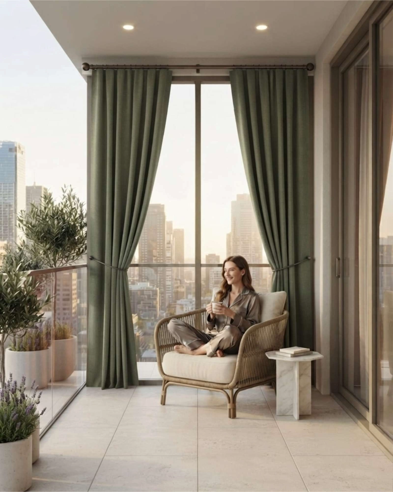 JUEGO DE CORTINAS BLACKOUT 140X240CM DE ELEGANCIA PREMIUM - 1