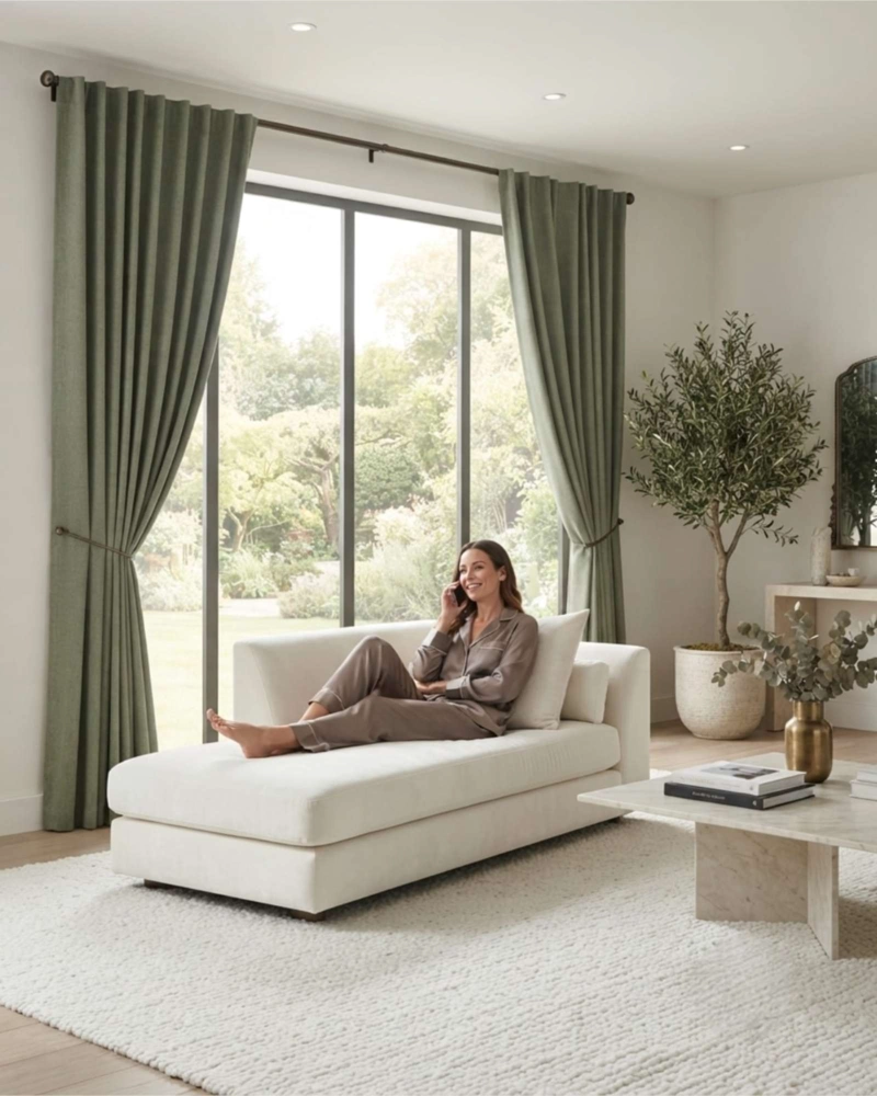 JUEGO DE CORTINAS BLACKOUT 140X240CM DE ELEGANCIA PREMIUM - 2