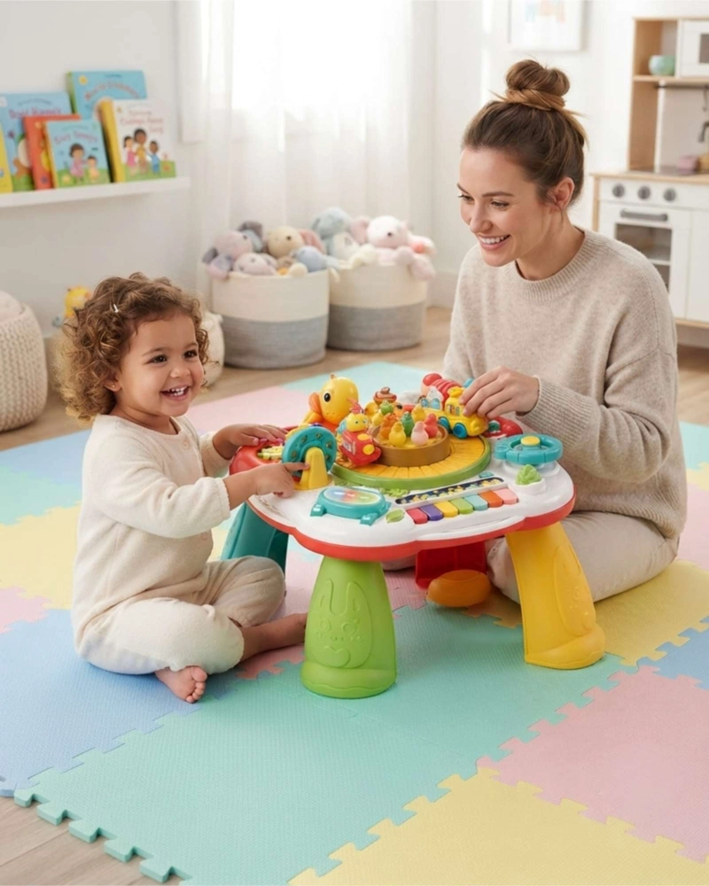 MESA DE ACTIVIDADES DIDACTICA 7 EN 1 PARA BEBE S E INFANTIL - 1