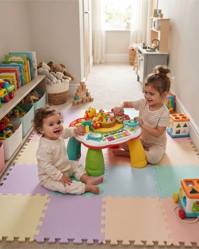 MESA DE ACTIVIDADES DIDACTICA 7 EN 1 PARA BEBE S E INFANTIL - 3