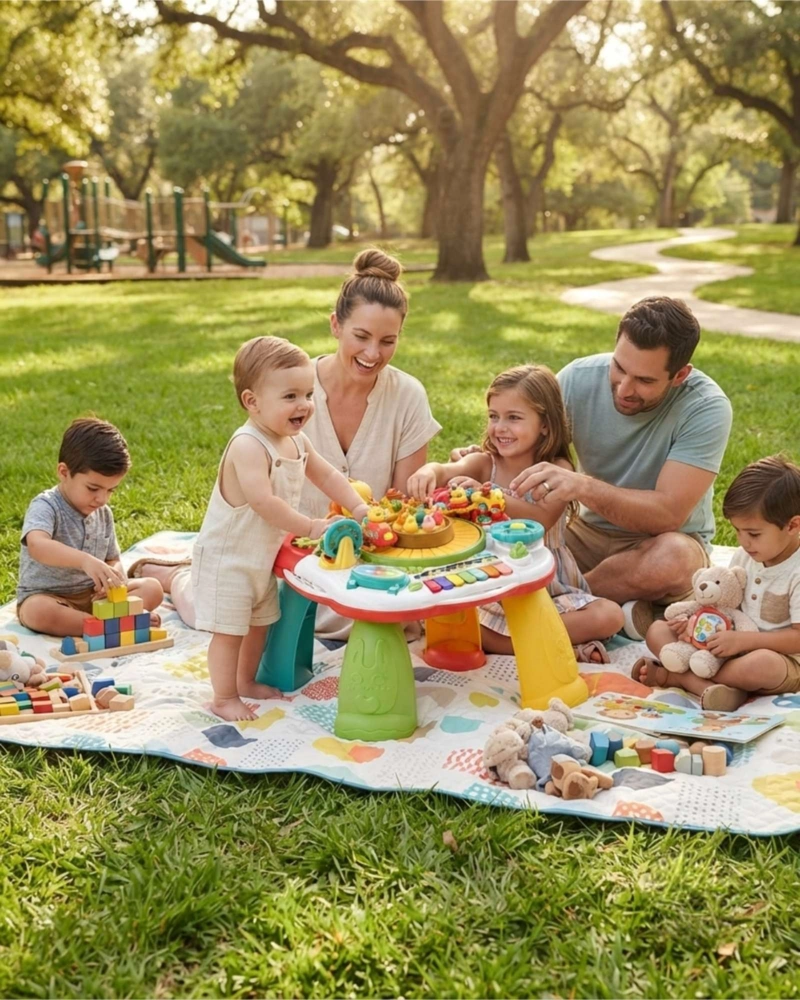 MESA DE ACTIVIDADES DIDACTICA 7 EN 1 PARA BEBE S E INFANTIL - 4
