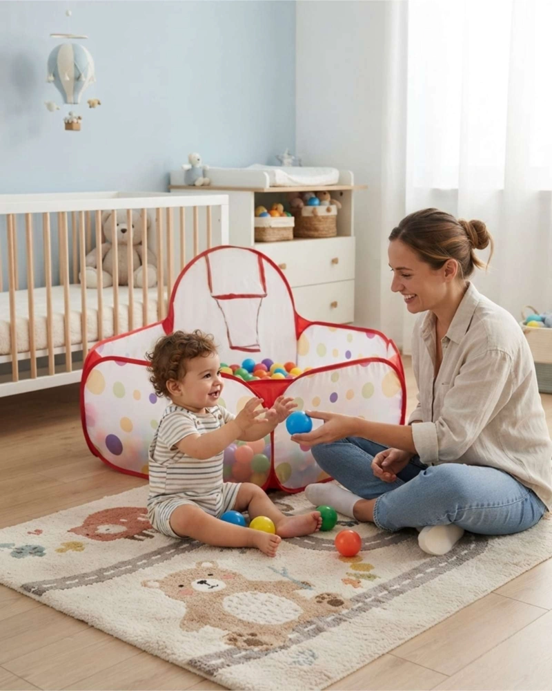 PISCINA PARA NIÑOS 150X125 CM + SET DE 50 PELOTAS – DIVERSION ASEGURADA EN CASA - 4