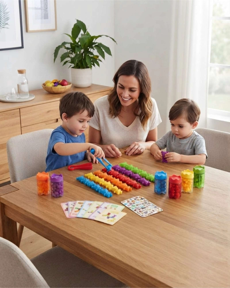 JUEGO DIDACTICO DE CLASIFICACION COLOR Y ANIMALES 98 PCS - 1