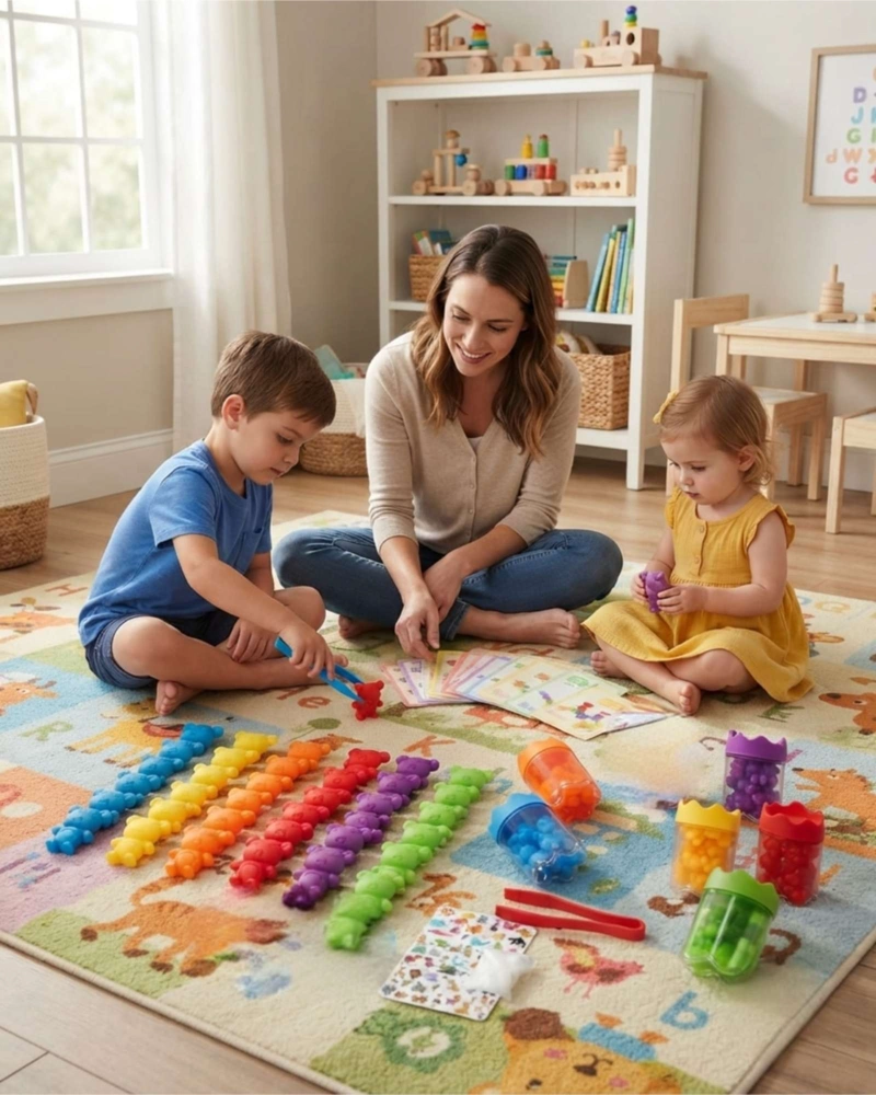 JUEGO DIDACTICO DE CLASIFICACION COLOR Y ANIMALES 98 PCS - 3