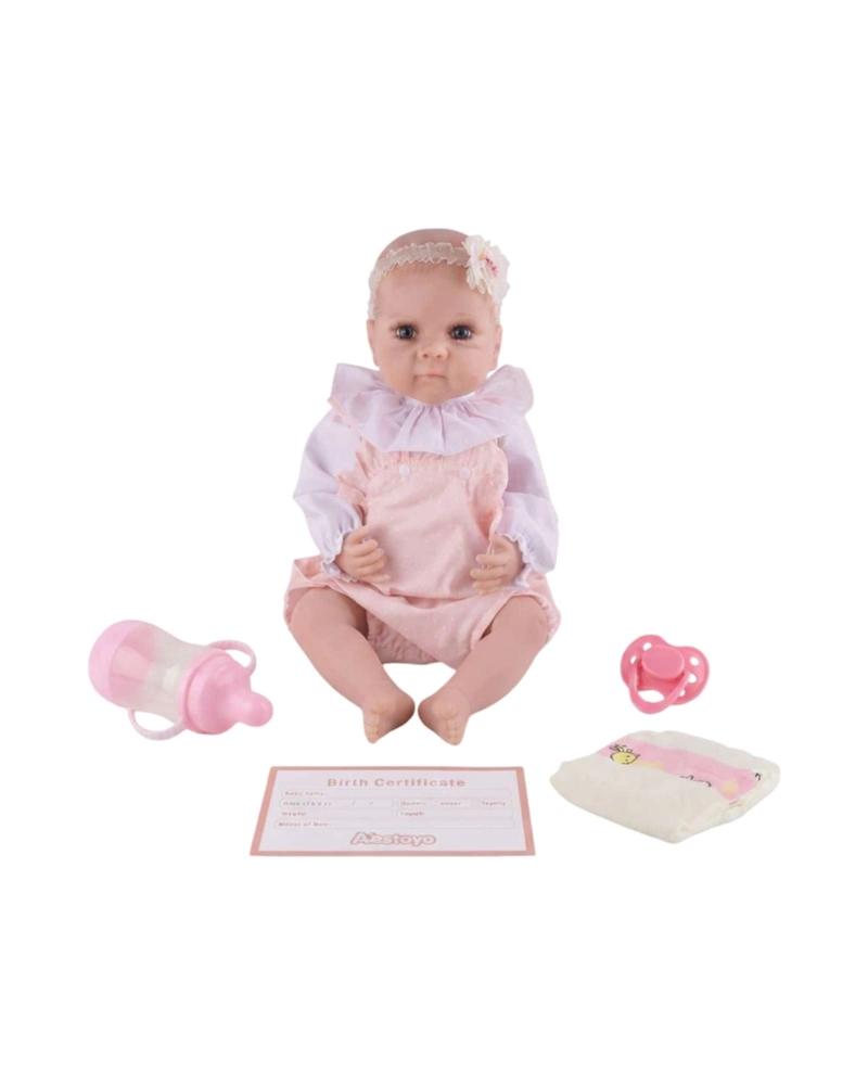 MUÑECA BEBE REBORN REALISTA CON SET COMPLETO DE ACCESORIOS - 6