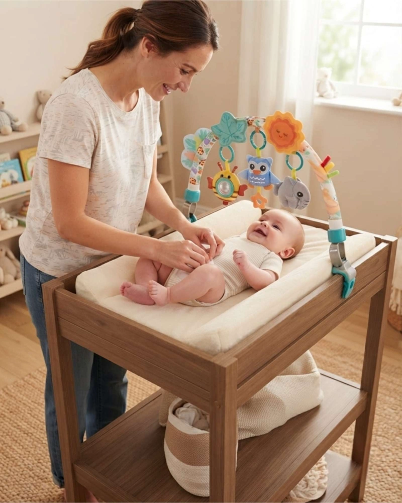 SONAJERO COLGANTE JUGUETE ESTIMULACION BEBE  PARA COCHE Y CUNA - 4