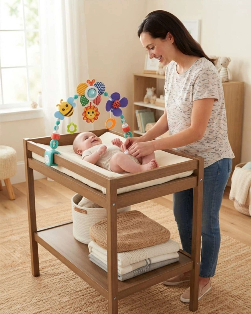 SONAJERO COLGANTE JUGUETE ESTIMULACION BEBE  PARA COCHE Y CUNA - 1