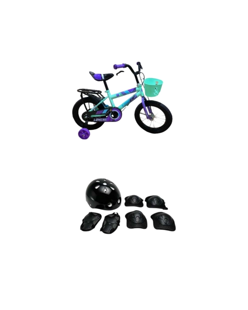 BICICLETA PARA NIÑOS ARO 14 CON KIT DE PROTECCION Y CASCO - 6