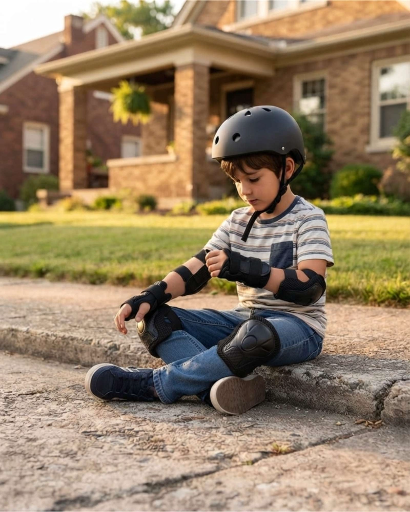 KIT DE PROTECCION INFANTIL CASCO RODILLERAS CODERAS Y MUNIQUERAS - 2