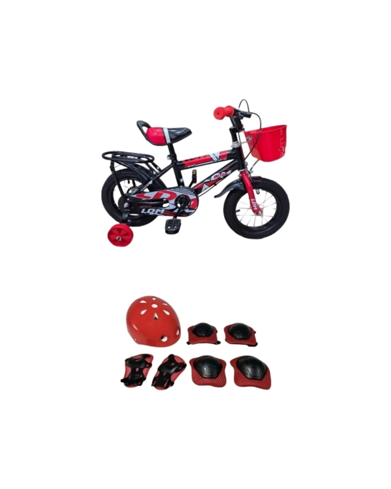 BICICLETA PARA NIÑOS ARO 14 CON KIT DE PROTECCION Y CASCO - 6
