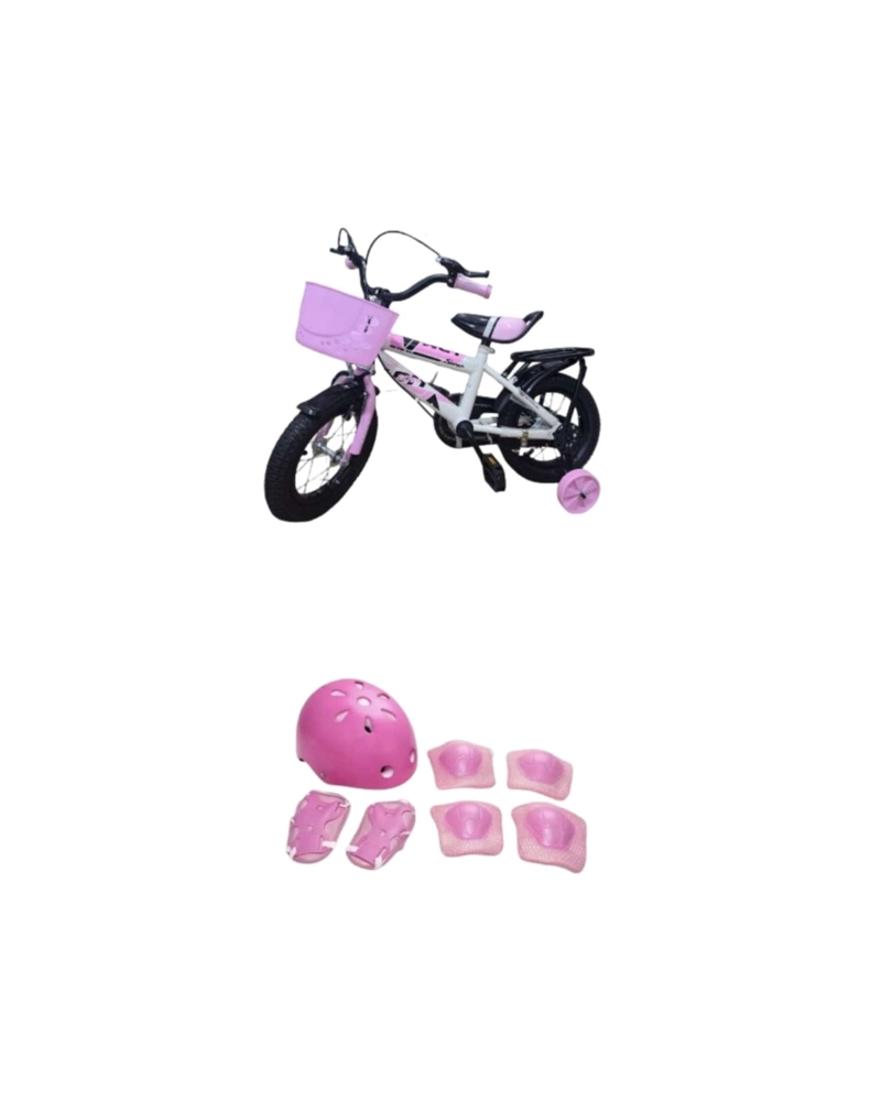 BICICLETA PARA NIÑOS ARO 12 CON KIT DE PROTECCION Y CASCO - 6