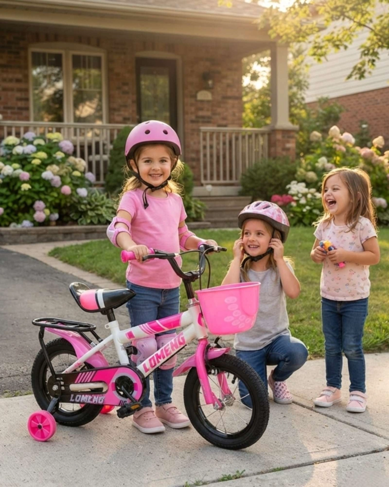 BICICLETA PARA NIÑOS ARO 12 CON KIT DE PROTECCION Y CASCO - 2
