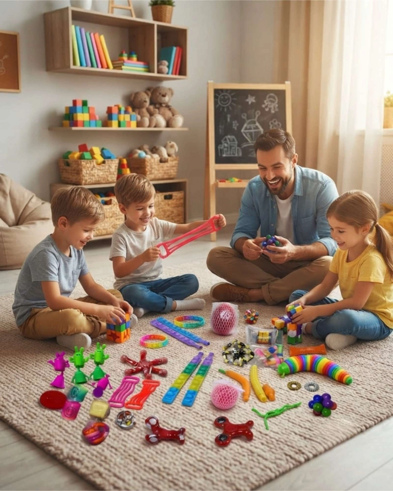 SET JUGUETES ANTIESTRES SENSORIAL 28 PIEZAS NIÑOS Y ADULTOS - 1