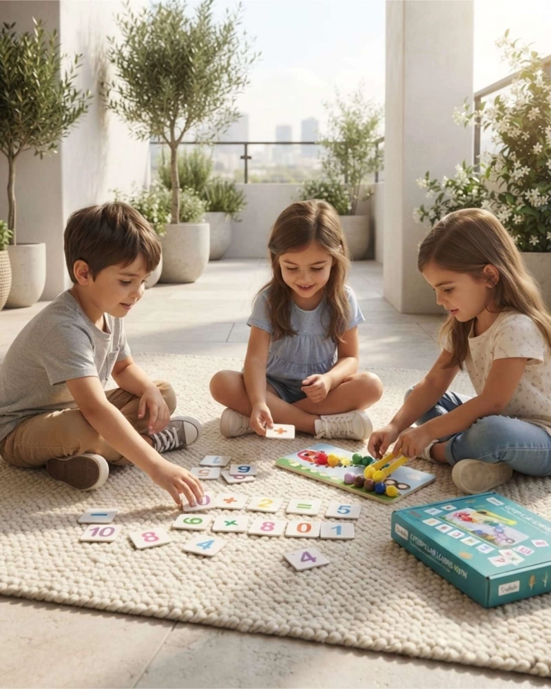 JUEGO DIDACTICO TABLERO DE MADERA CON PINZAS CUENTAS Y NUMEROS - 4