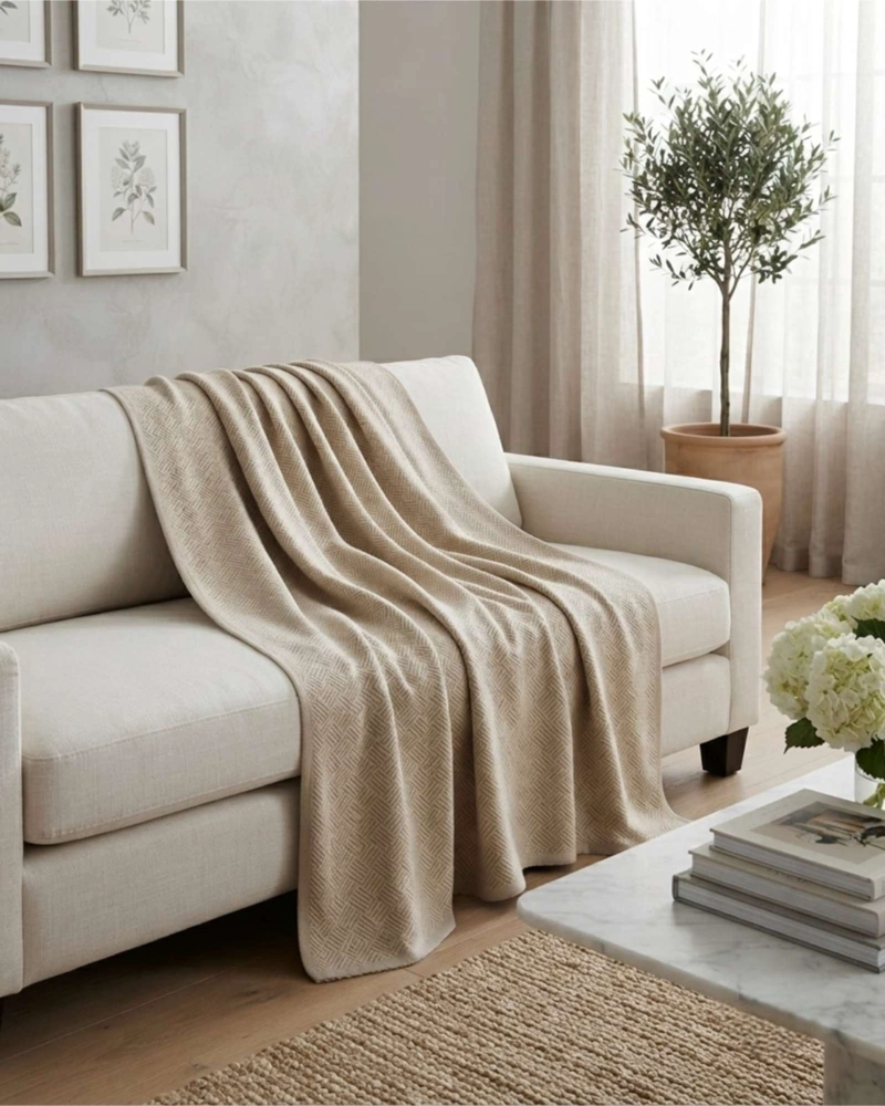 ​MANTA DECORATIVA DE LUJO 140 × 180 CM - 1