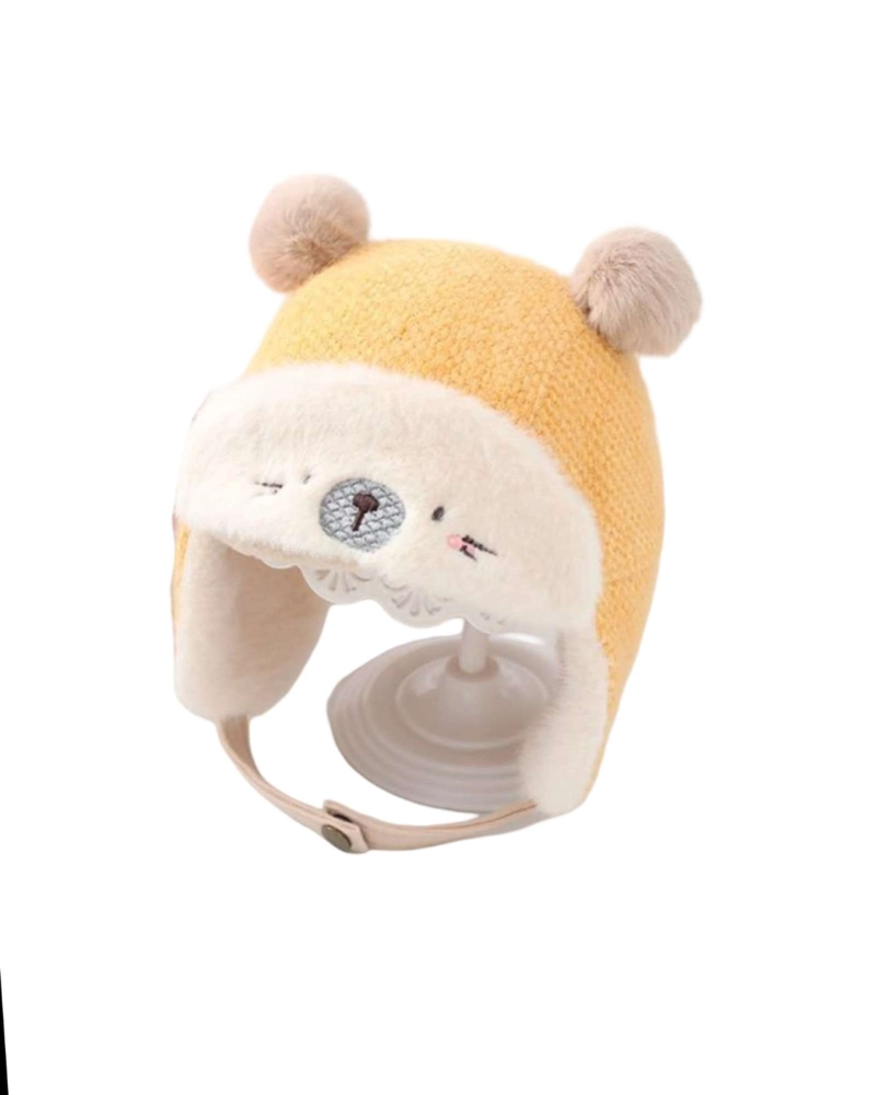 GORRO DE INVIERNO CON CHIPORRO PARA BEBE - CALIDO Y SUAVE - 6