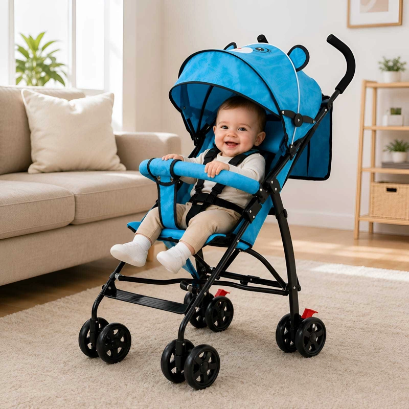COCHE PASEADOR LIVIANO Y PLEGABLE PARA BEBE - 1
