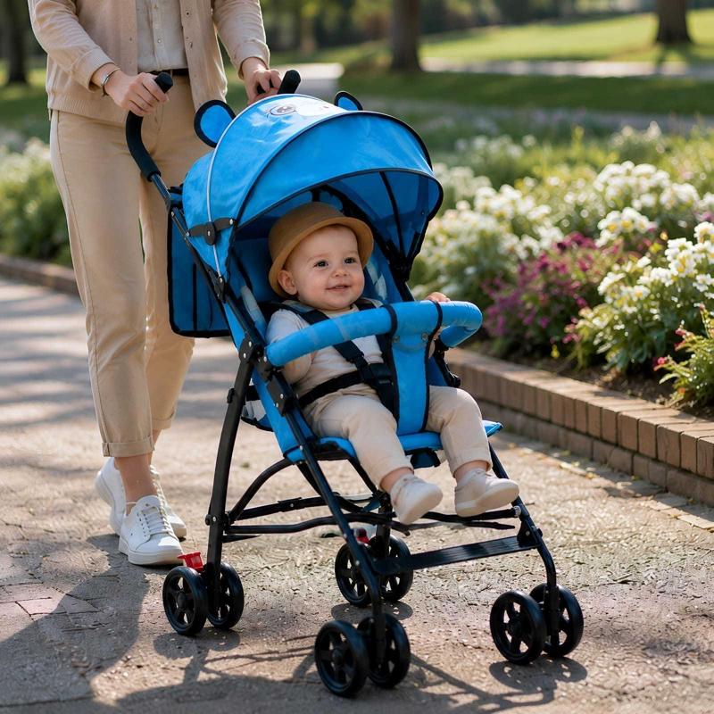 COCHE PASEADOR LIVIANO Y PLEGABLE PARA BEBE - 4