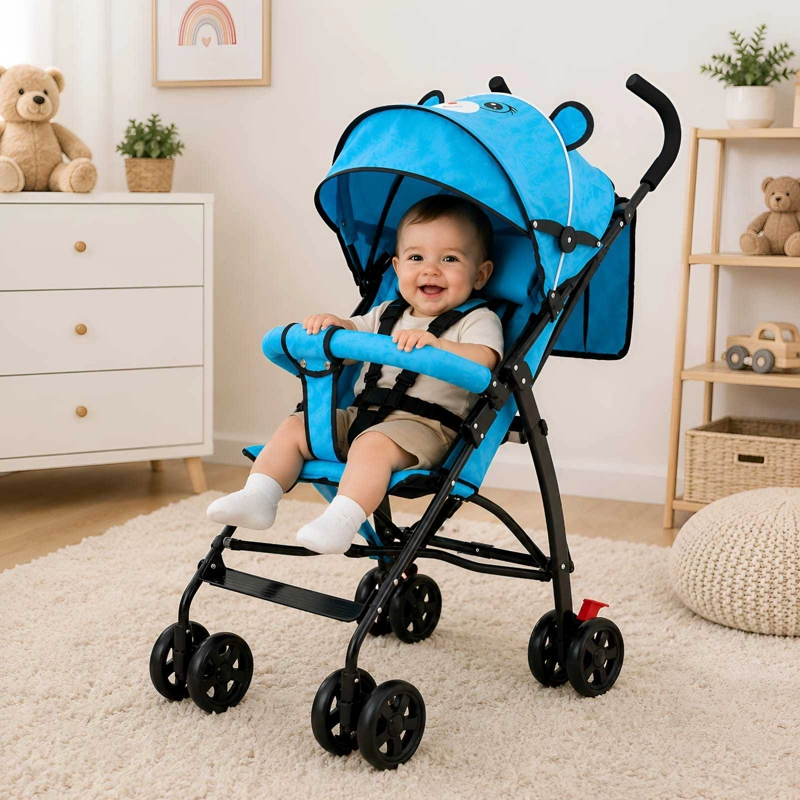COCHE PASEADOR LIVIANO Y PLEGABLE PARA BEBE - 5