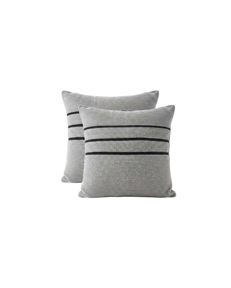 SET X4 FUNDAS DE COJIN CHENILLE CON FRANJAS 45X45 CM - 6
