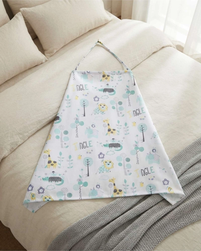 DELANTAL DE LACTANCIA ESTAMPADO PRACTICO, COMODO Y CON ESTILO - 4