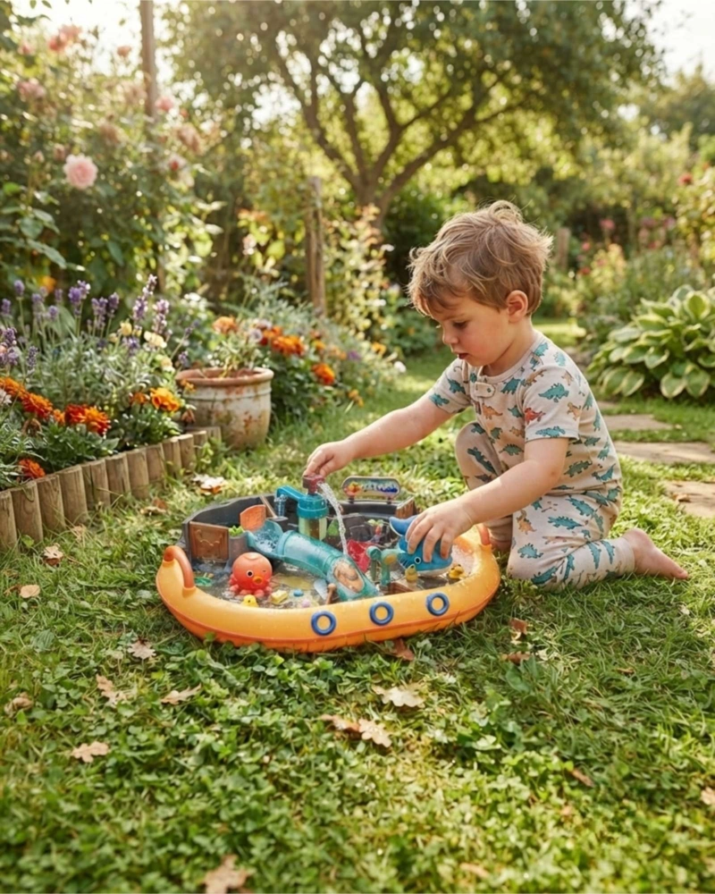 SET DE PESCA INFANTIL PARQUE ACUATICO CON TOBOGANES - 2
