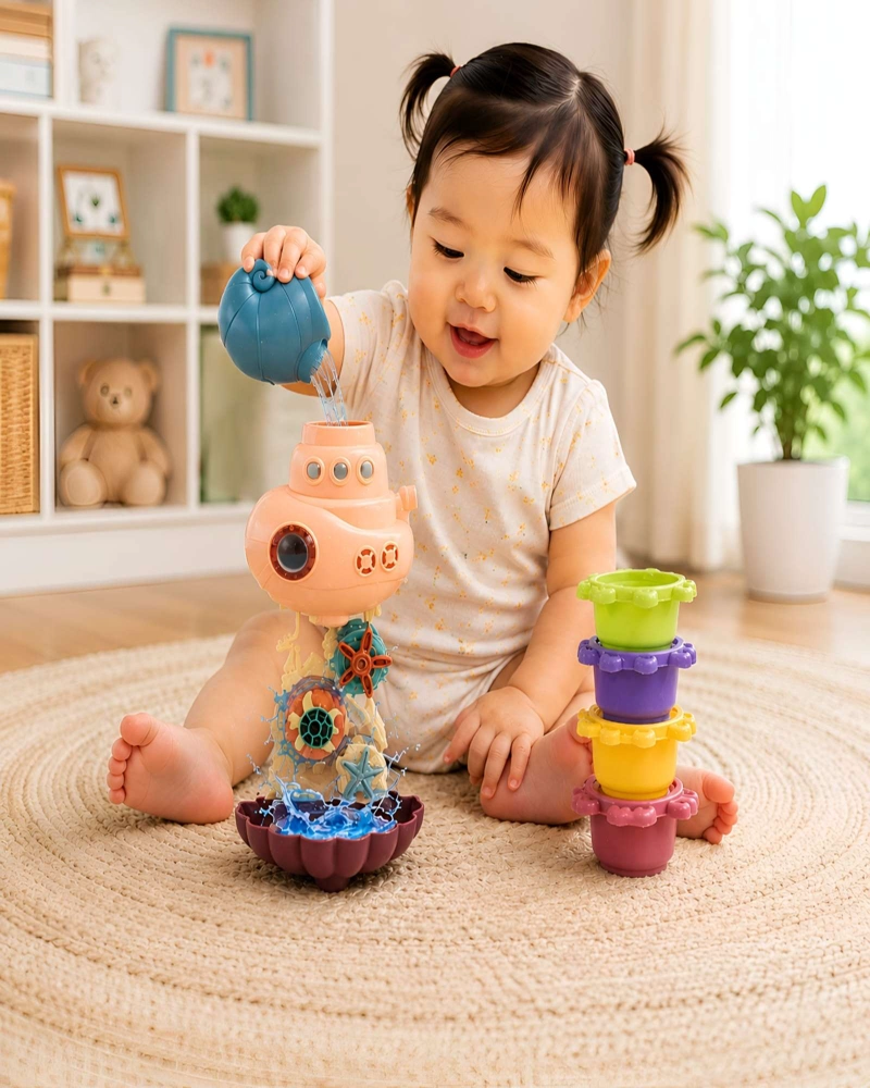 SET DE JUEGO EDUCATIVO PARA BAÑO – CENTRO DE ACTIVIDADES ACUATICAS INTERACTIVO - 1