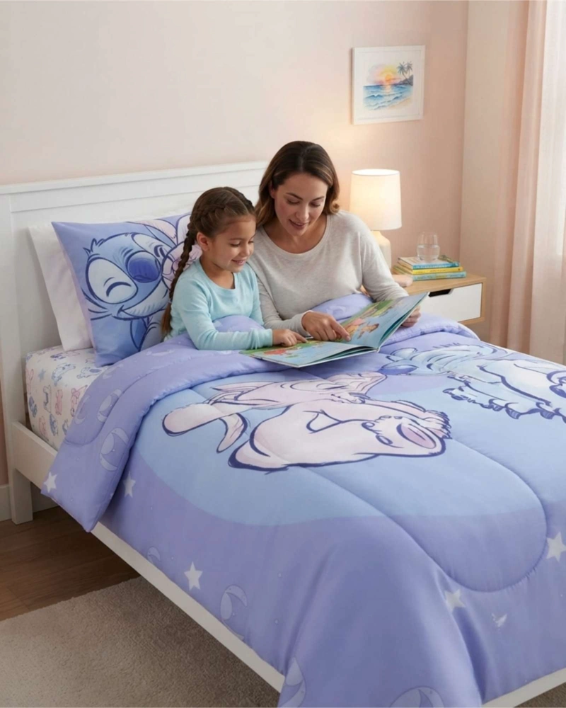 JUEGO DE DORMITORIO INFANTIL STITCH PLUMON + SABANAS 1.5 PLAZAS - 2