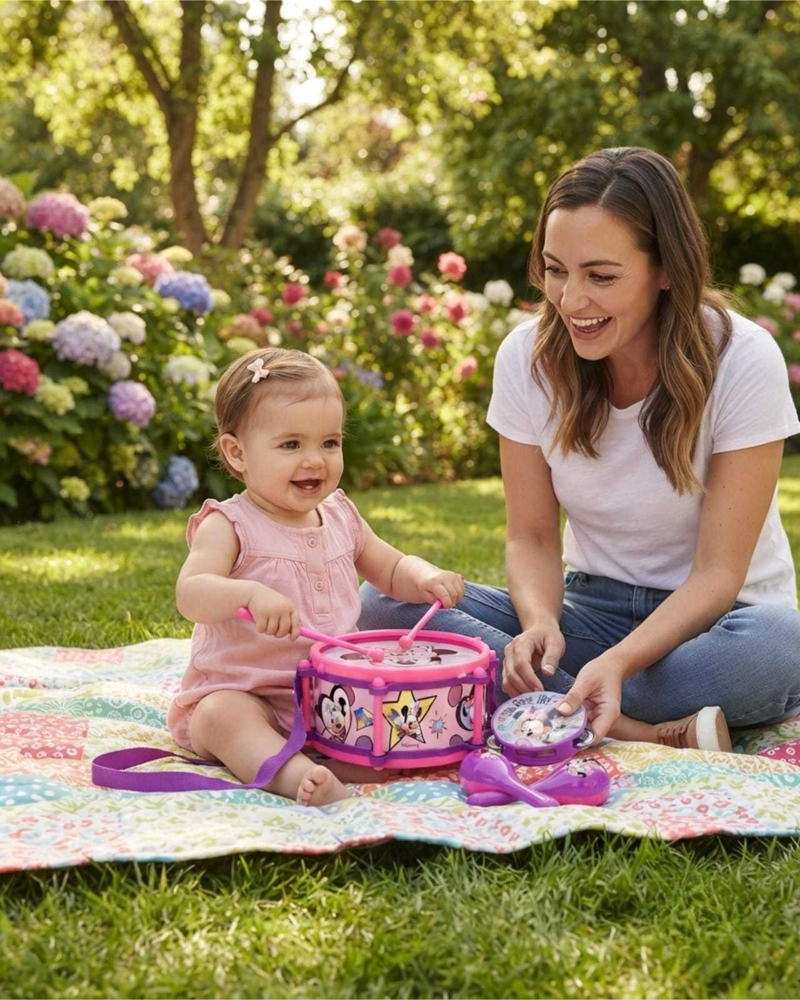 TAMBOR MUSICAL DE MINNIE MOUSE ESTIMULACION TEMPRANA - 5