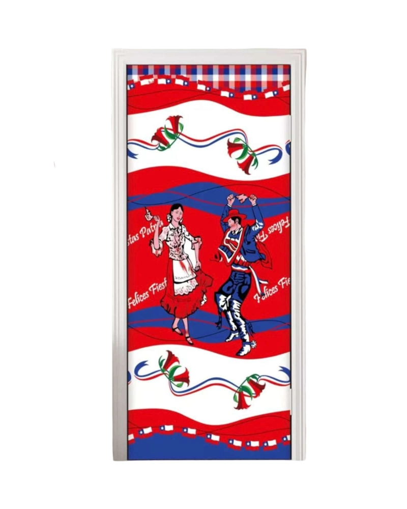 FUNDA PARA PUERTA DIECIOCHERA 105X210CM DISEÑO CHILENO - 6