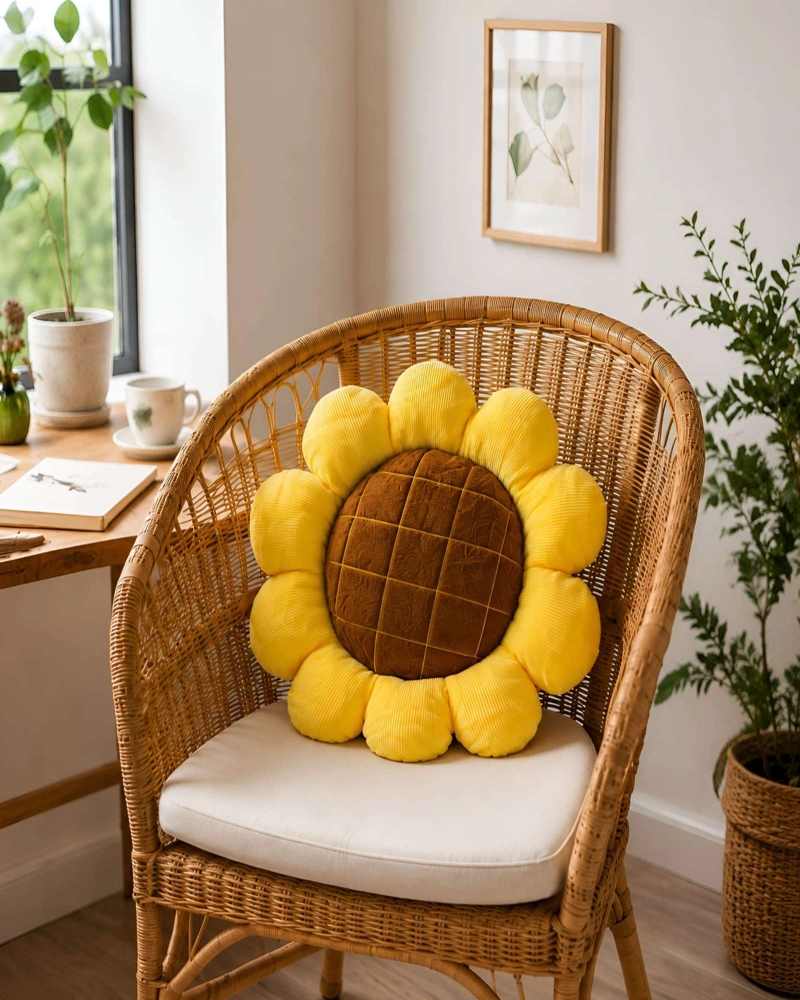 PACK 2 COJIN DECORATIVO GIRASOL PARA SOFA Y DORMITORIO - 4