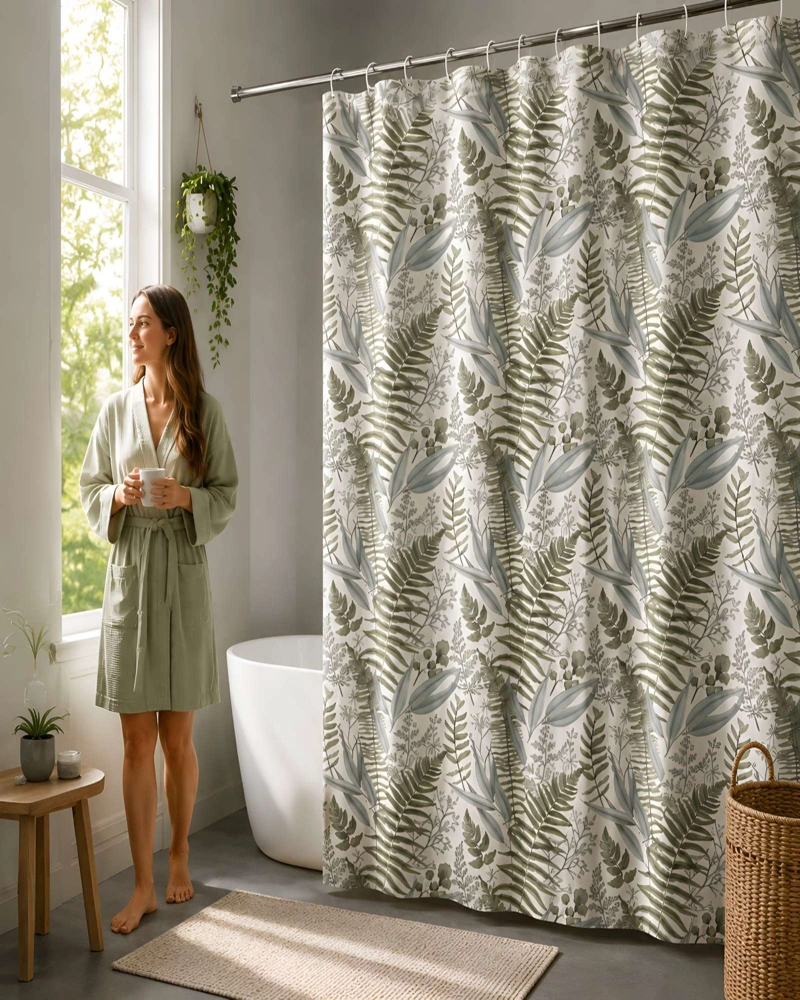 CORTINA DE BAÑO CON FORRO - ESTILO Y FUNCIONALIDAD PARA TU BAÑO - 3