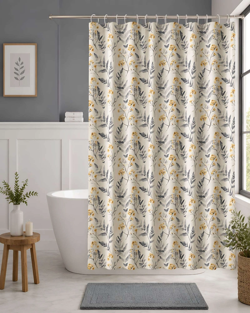 CORTINA DE BAÑO CON FORRO - ESTILO Y FUNCIONALIDAD PARA TU BAÑO - 5