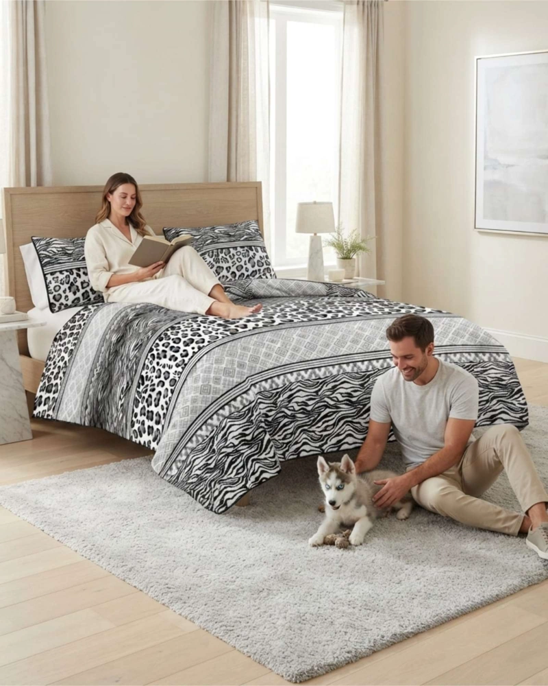 CUBRECAMA QUILT DE VERANO LIGERO Y FRESCO KING MAS ALMOHADAS - 5