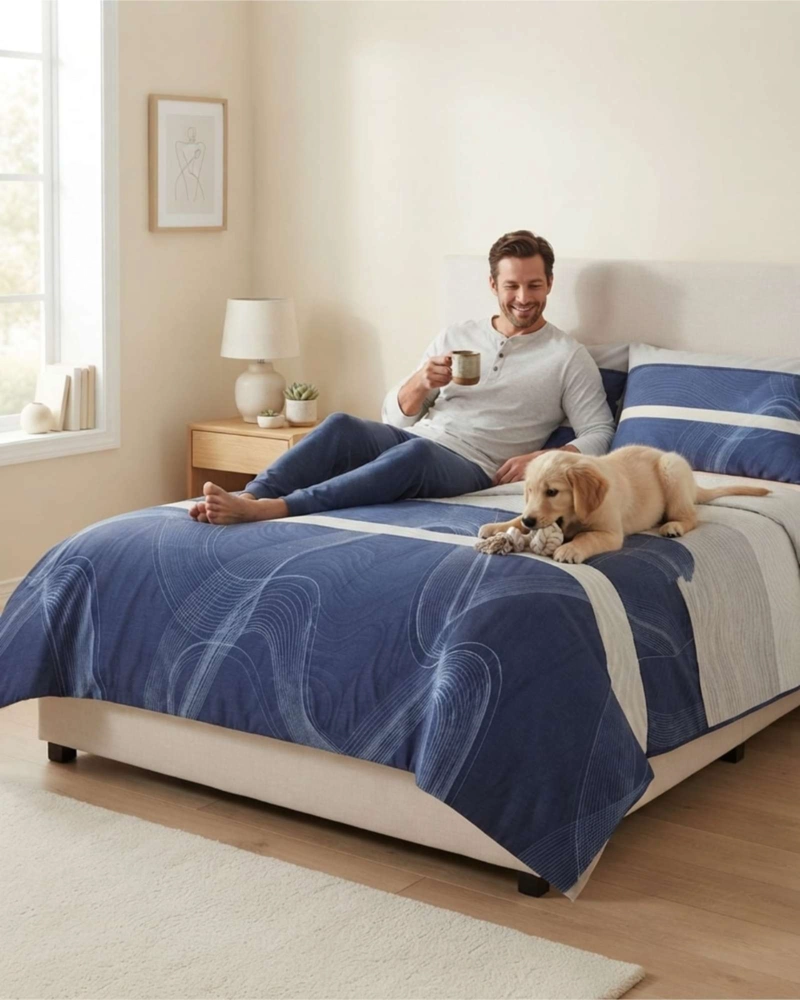 CUBRECAMA QUILT DE VERANO 2 PLAZAS DELGADO + 2 ALMOHADADAS - 4
