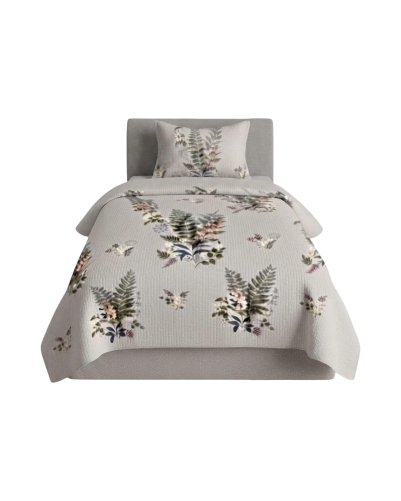 CUBRECAMA QUILT DE VERANO 1.5 PLAZAS MICROFIBRA ULTRA LIVIANO + 1 FUNDA - 6