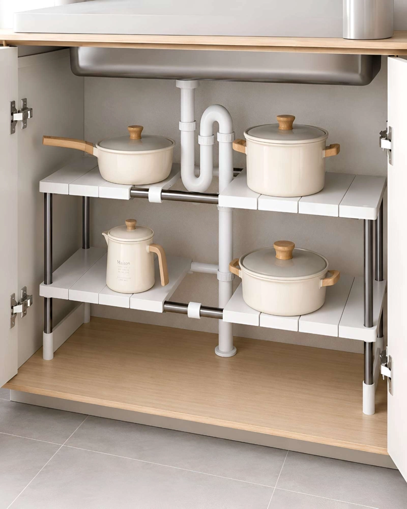ORGANIZADOR EXTENSIBLE BAJO LAVAPLATOS DE 2 NIVELES - 3