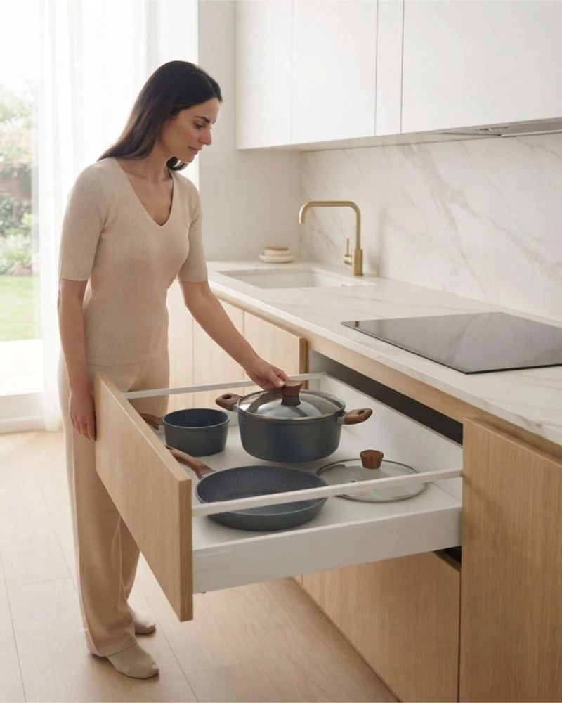 BATERIA DE COCINA ANTIADHERENTE 5 PIEZAS - 4