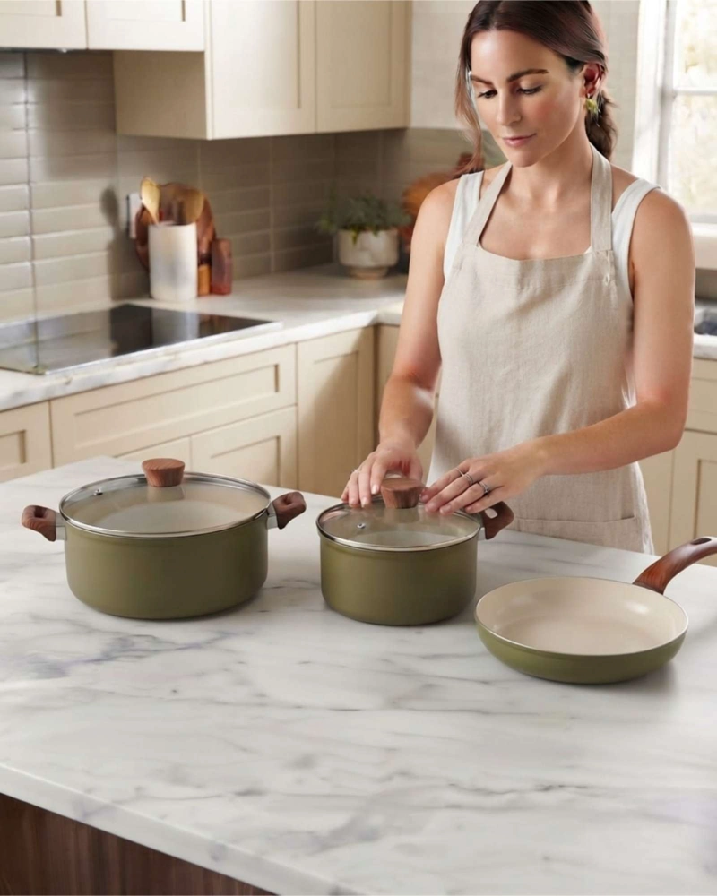 BATERIA DE COCINA ANTIADHERENTE 5 PIEZAS - 1