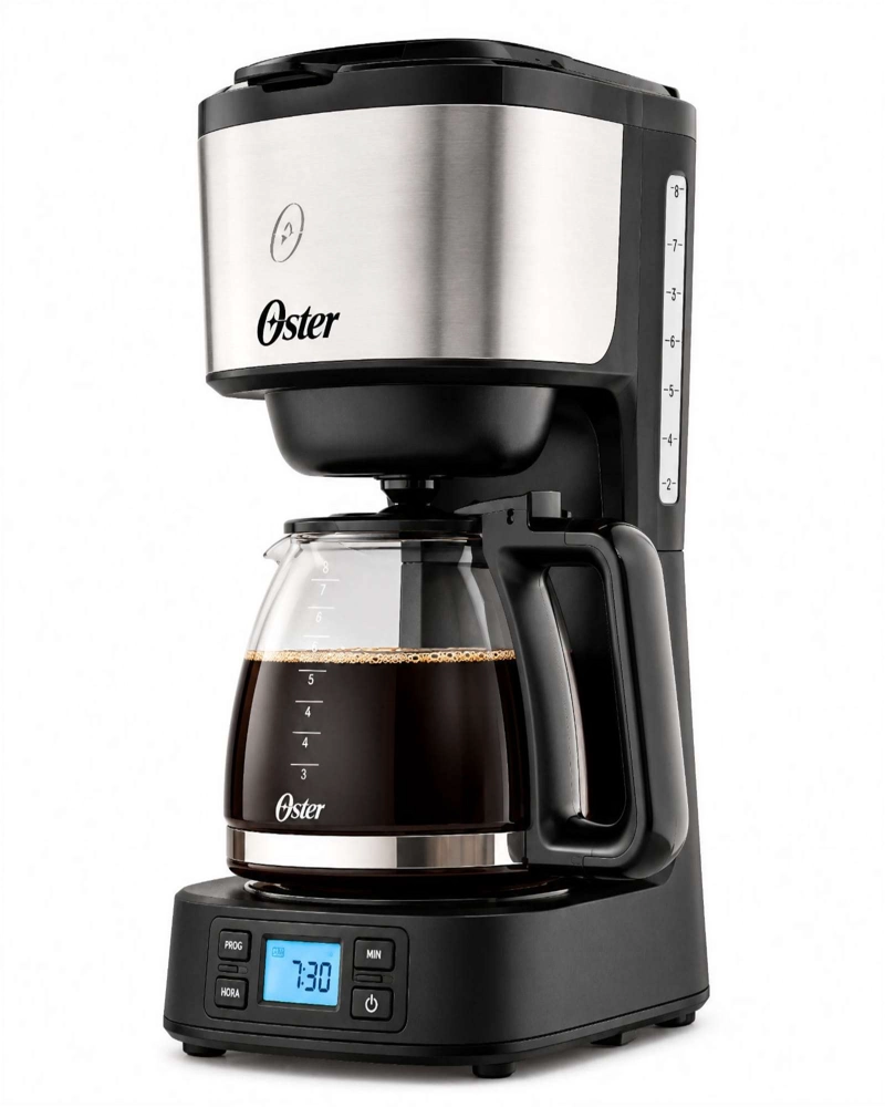 CAFETERA PROGRAMABLE 8 TAZAS ACERO INOXIDABLE OSTER - 2