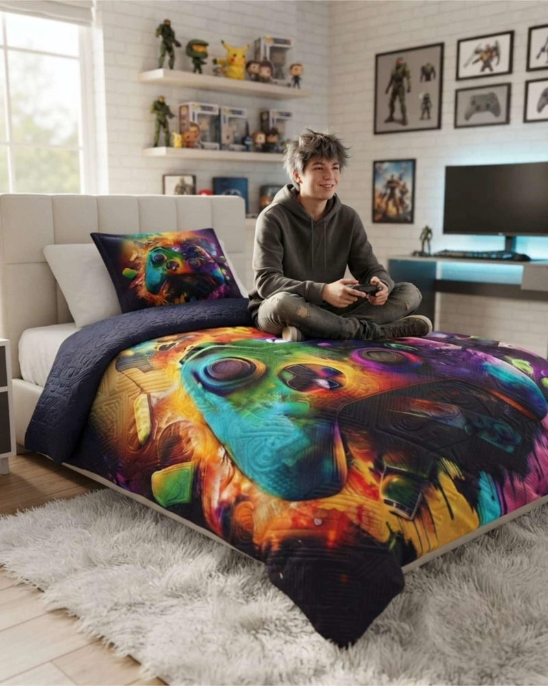 CUBRECAMAS MAS ALMOHADA PARA VERANO PLAZA Y MEDIA ULTRALIGERO - 1